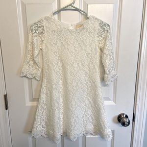 Girl’s Ivory Lace Dress